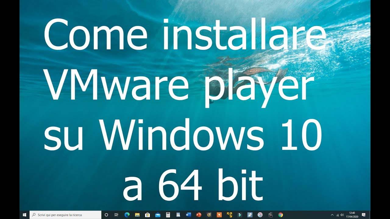 Come installare VMware su Windows 10 a 64 bit