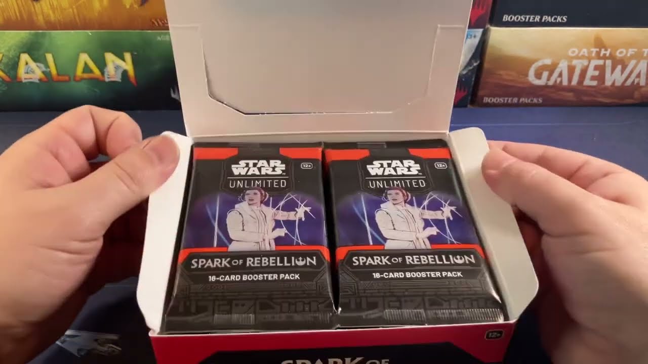 Открытие коробки с бустером Spark Of Rebellion. Распаковка SWU Star Wars Unlimited, лучшей новой ...