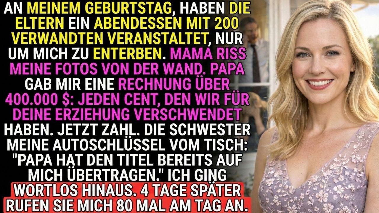 Meine Eltern forderten 400.000 € fürs Großziehen – jetzt rufen sie mich 80-mal täglich an