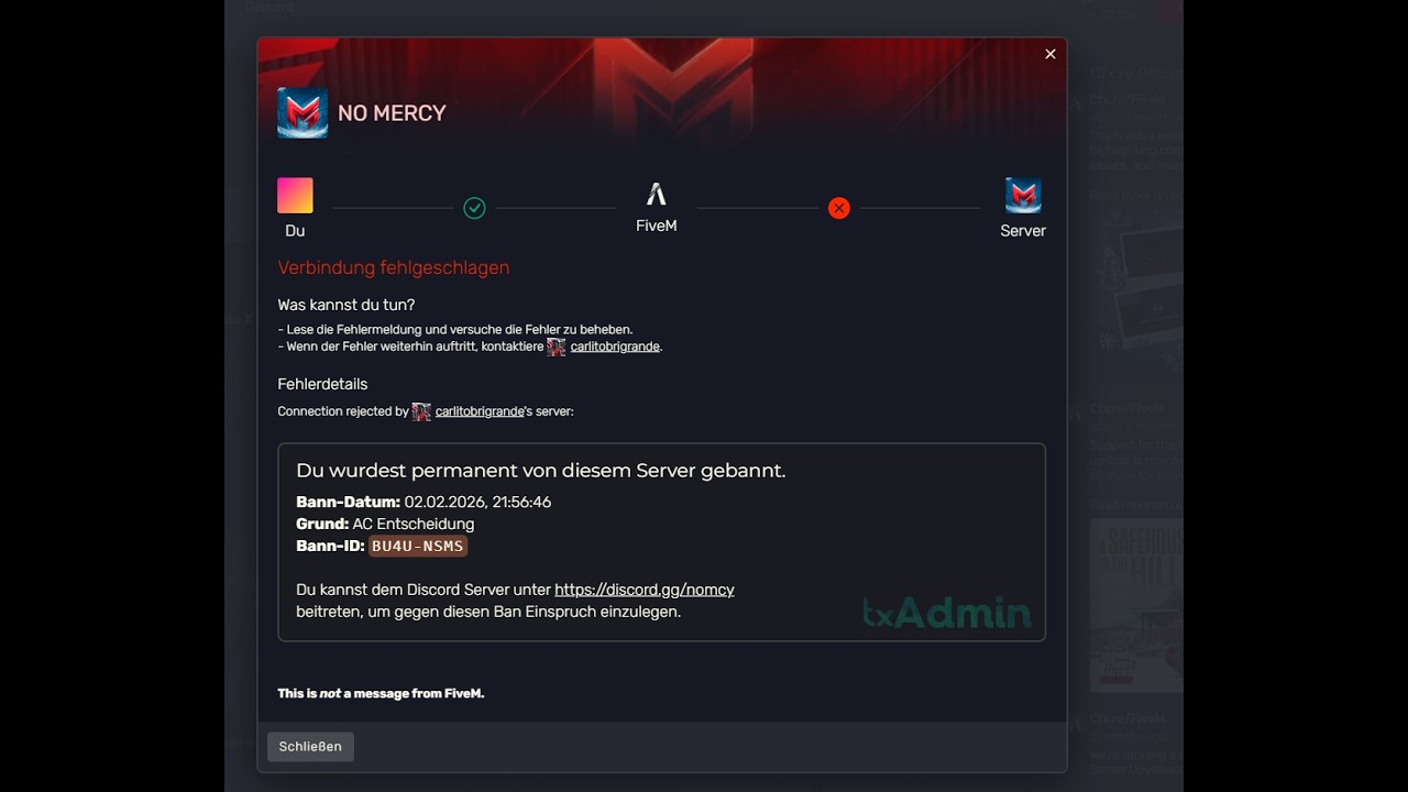 AC ENTSCHEIDUNG NACH 24H NOMERCY