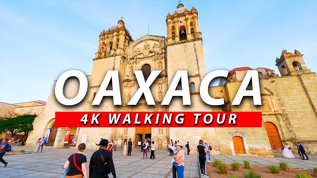 Oaxaca City Walking Tour 4K 60FPS | Colors of Mexico