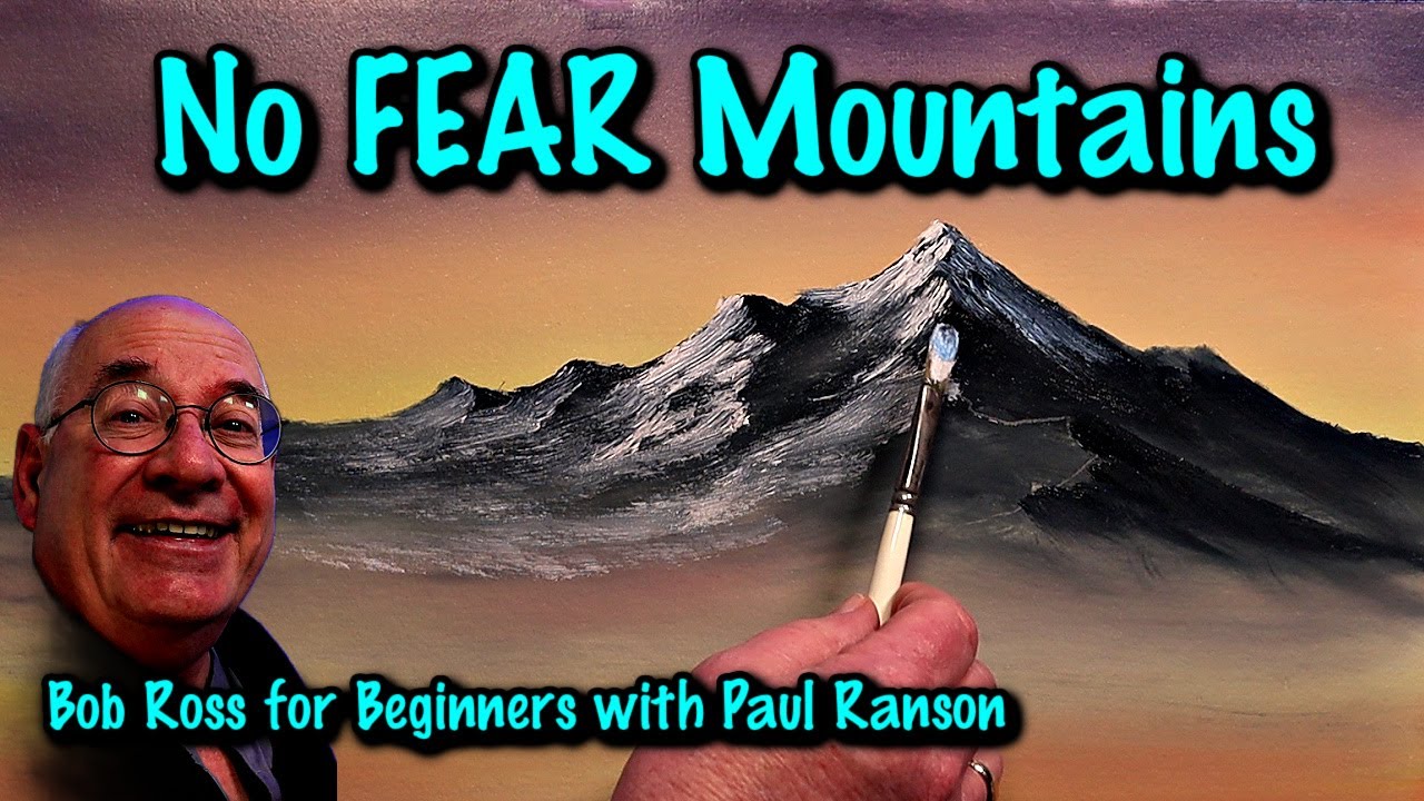 Learn to Paint Mountains the EASY Way - Bob Ross Oil Painting for Beginners
