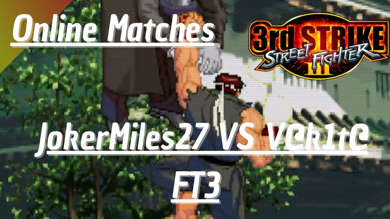 Street Fighter III: 3rd Strike (Fightcade 2): JokerMiles27(Q) VS V@k1t@(RY) (FT3)