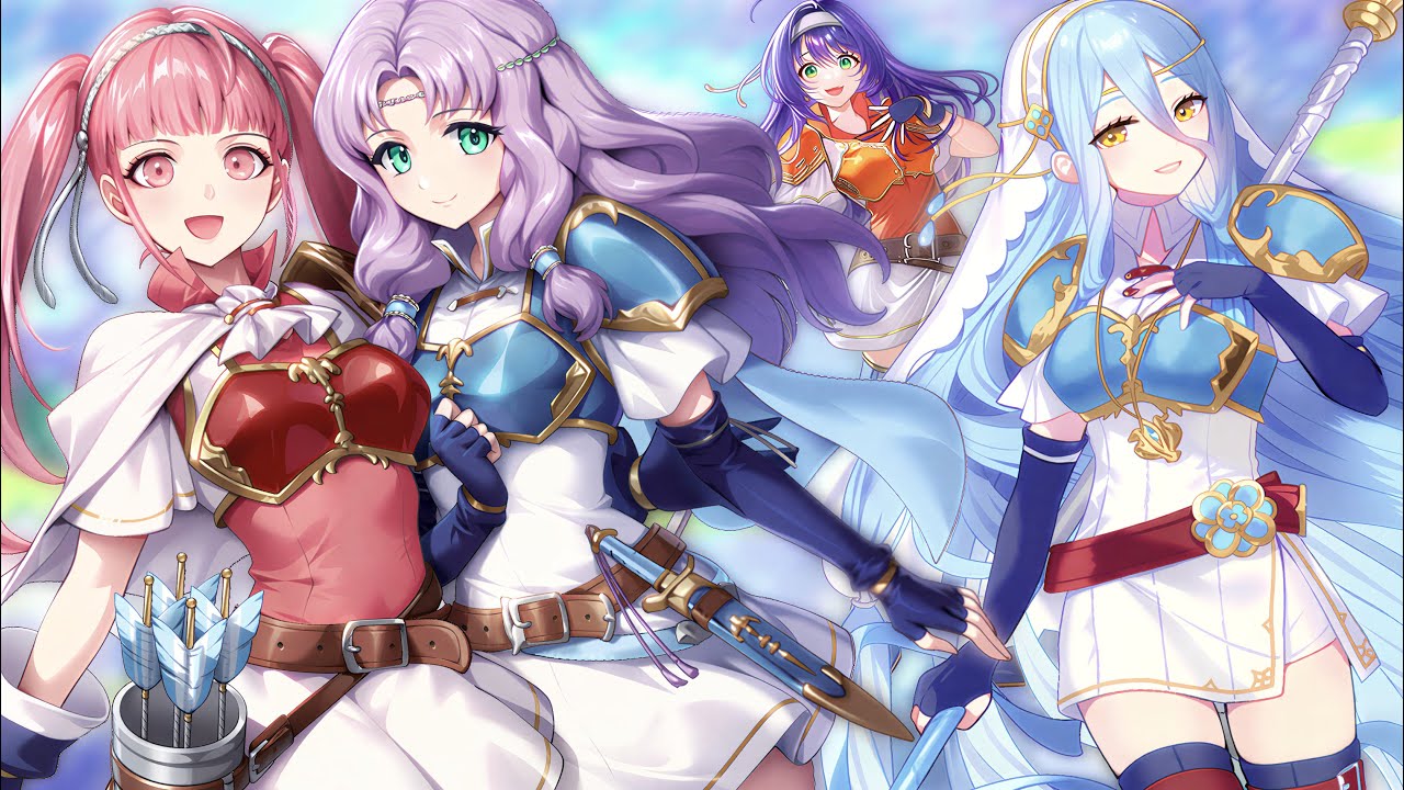 Azura, Hilda, Lilina and Florina reunites | Fire Emblem Heroes - Paralogue 120: Cure for Shyness