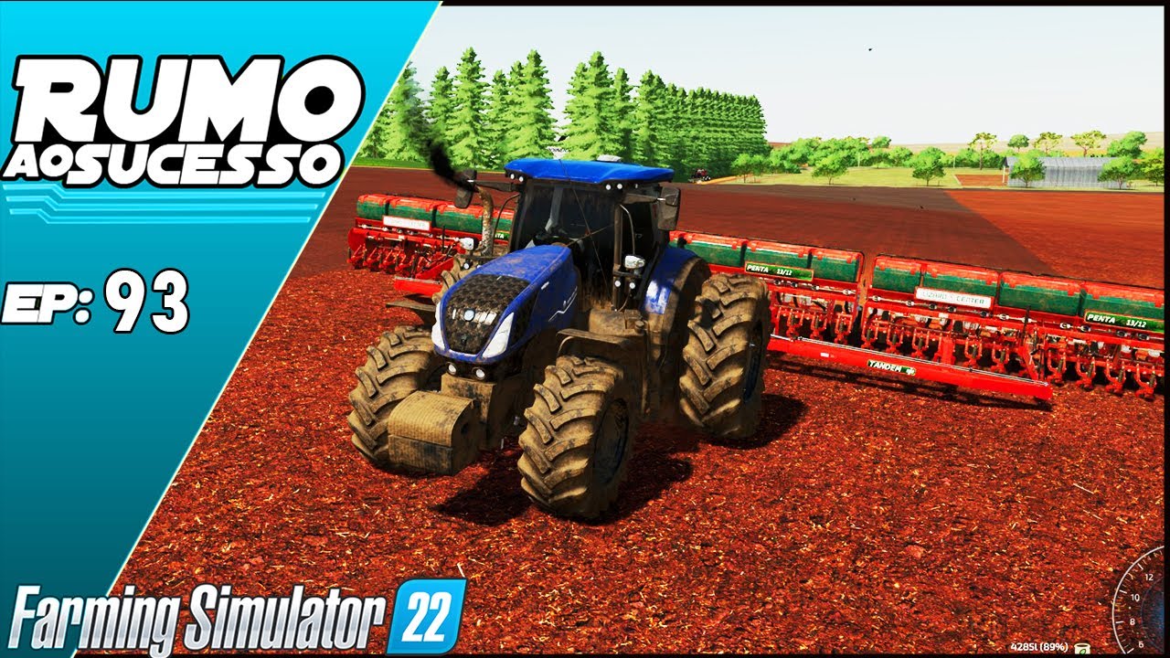 NEW HOLLAND T7 PUXANDO 3 PLANTADEIRAS DE 13 LINHAS! BRUTO | FARMING SIMULATOR 22 #93
