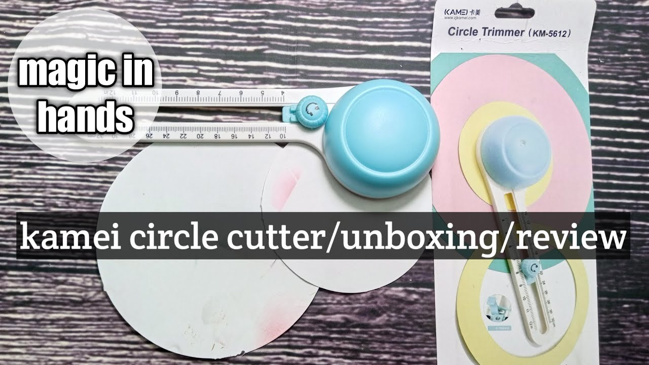 Unboxing/Review/Comparison Circle Trimmer Kamei Round Paper cutting machine trimmer for Scrapbooking