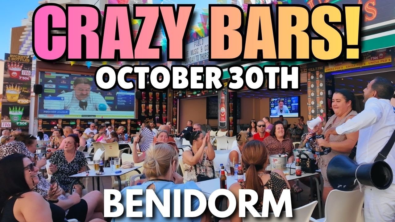 Benidorm - JAM-PACKED Bars, Pubs & Crazy Crowds! 😱🔥┃The Strip & Levante Beach