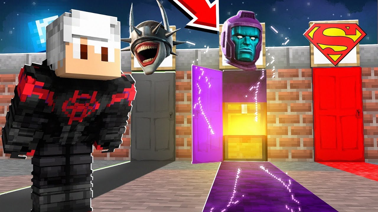 Não Escolha a Porta Errada dos HERÓIS MAIS FORTES no MINECRAFT !! ‹ Ine ›