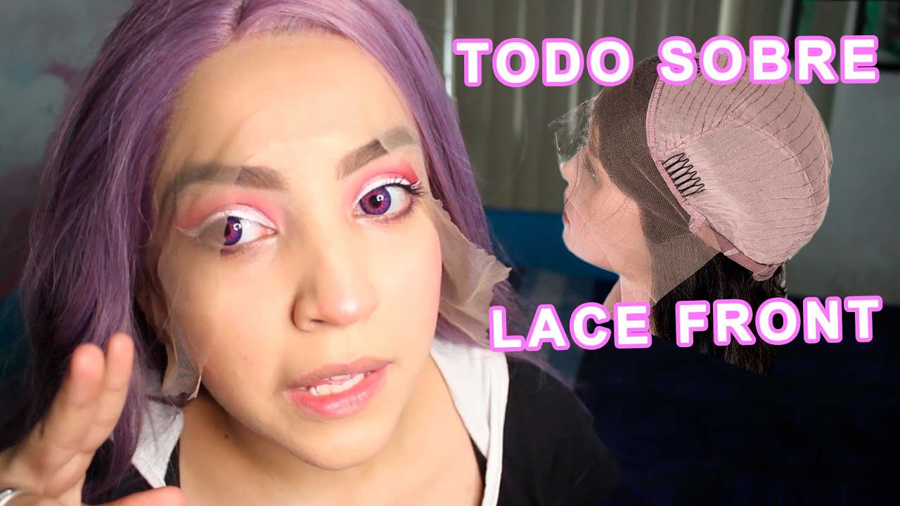 Como cortar, pegar, DESPEGAR lavar y  guardar una peluca Lace (+Cuidados) 🌸