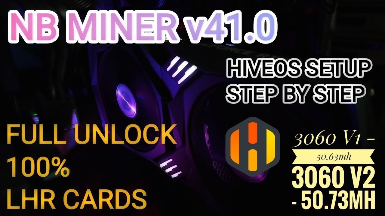 NB Miner 41.0 Unlock LHR Card 💯 In HIVEOS - How To Get Full Megahash Step By Step