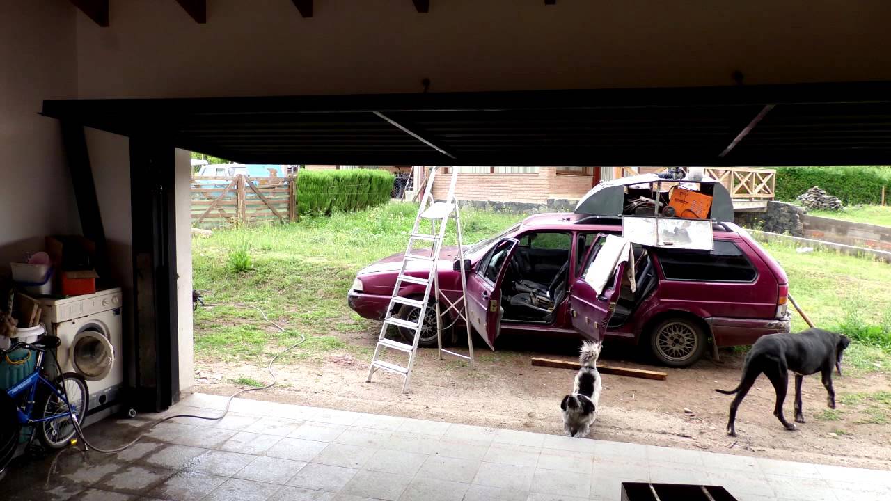 porton levadizo bastonado 6 metros