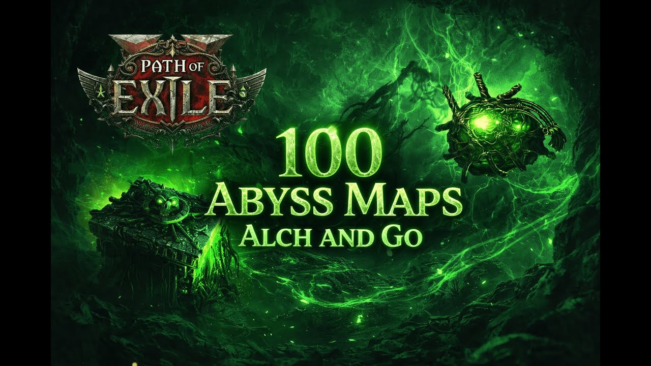 [POE2 0.4] Alch and Go 100 Abyss Maps