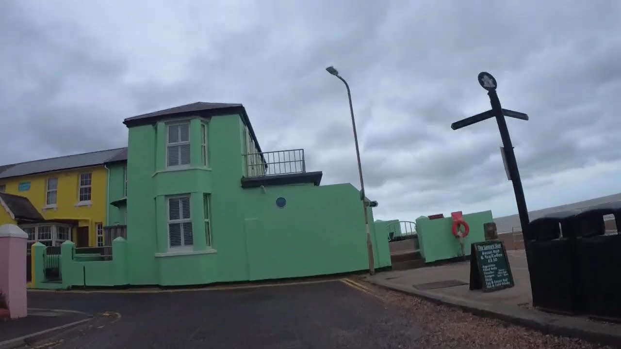 Ride from Hythe  to Sandgate in the wind