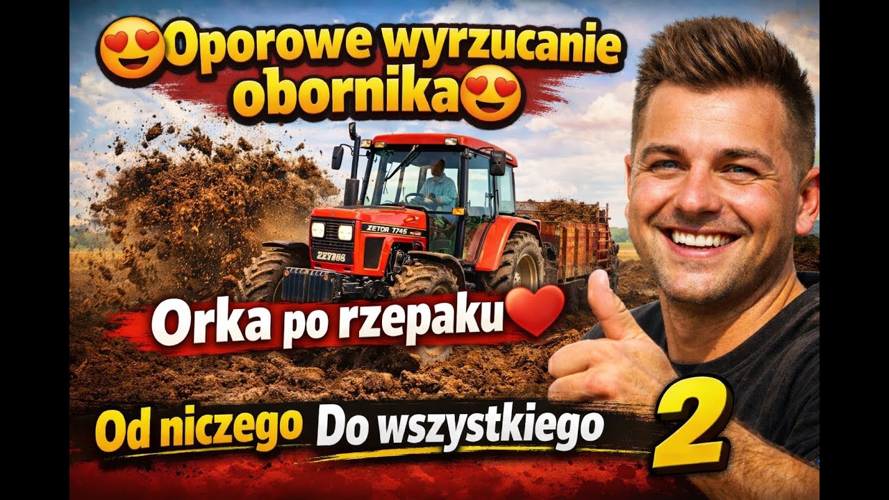 😍Oporowe wyrzucanie obornika😍Orka po rzepaku❤️Od niczego Do wszystkiego 2