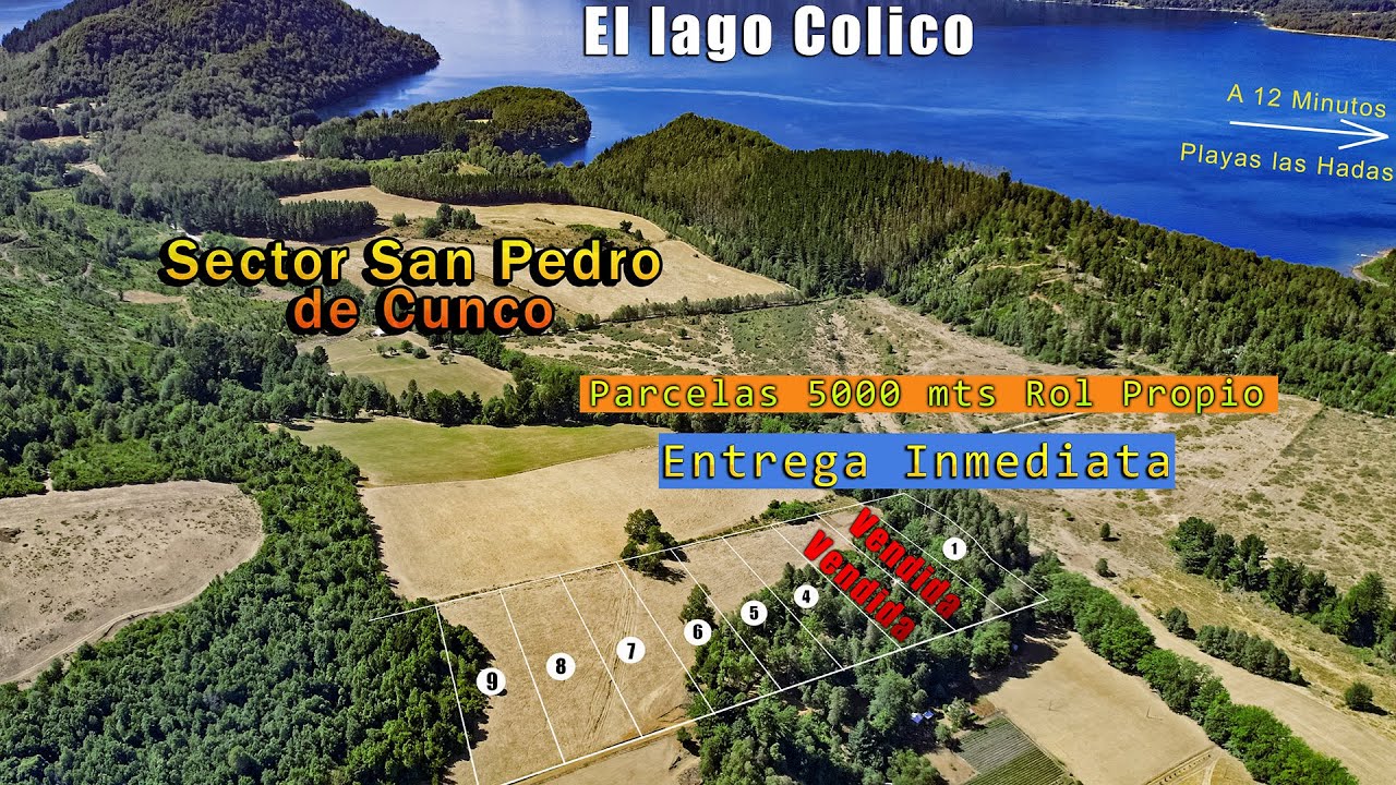 Venta De Parcelas Comuna De Cunco Sector San Pedro Araucanía Chile - Vista Aérea Drone Temuco