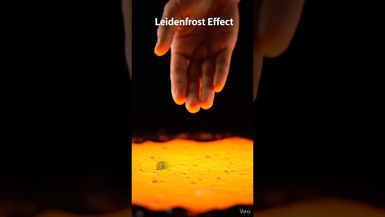 The Temperature is hot enough to melt steel… so why isn’t his hand burning?   