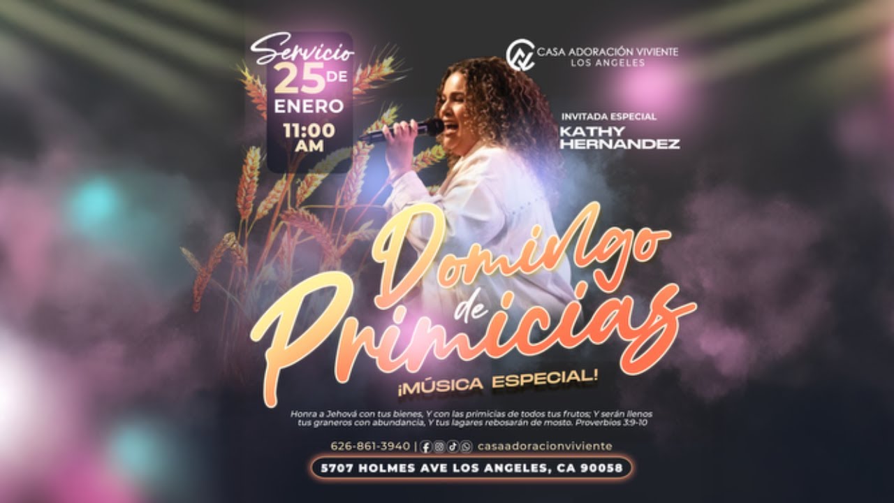 Domingo de Primicias Pastor Rigo Díaz | Invitado Especial: Kathy Hernandez