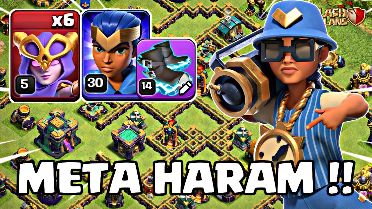 INI META YANG LAGI TRENDING ?? Combo Super Witch + RC Electro Boots STRATEGI TH 14 - Clash Of Clans