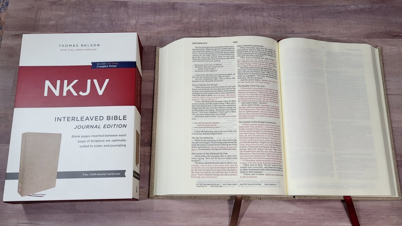 NKJV Interleaved Bible Journal Edition