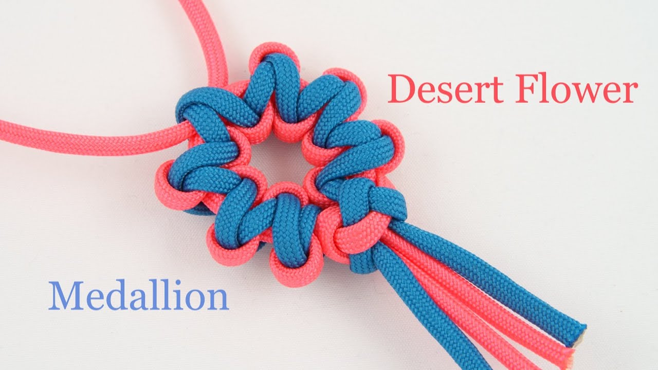 Paracord Desert Flower Medallion