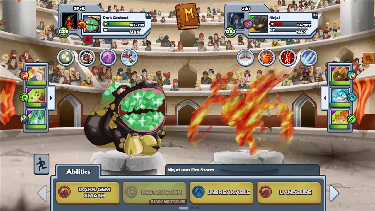 Miscrits Volcano Island 2026 - Foil pamboo showcase in pvp battle