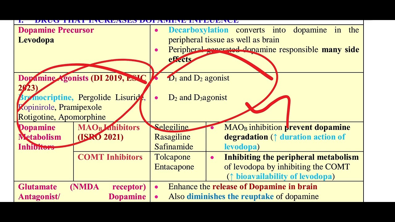 MRB PHARMACIST PREPARATION 2025/ PHARMACOLOGY/ ANTI PARKINSON