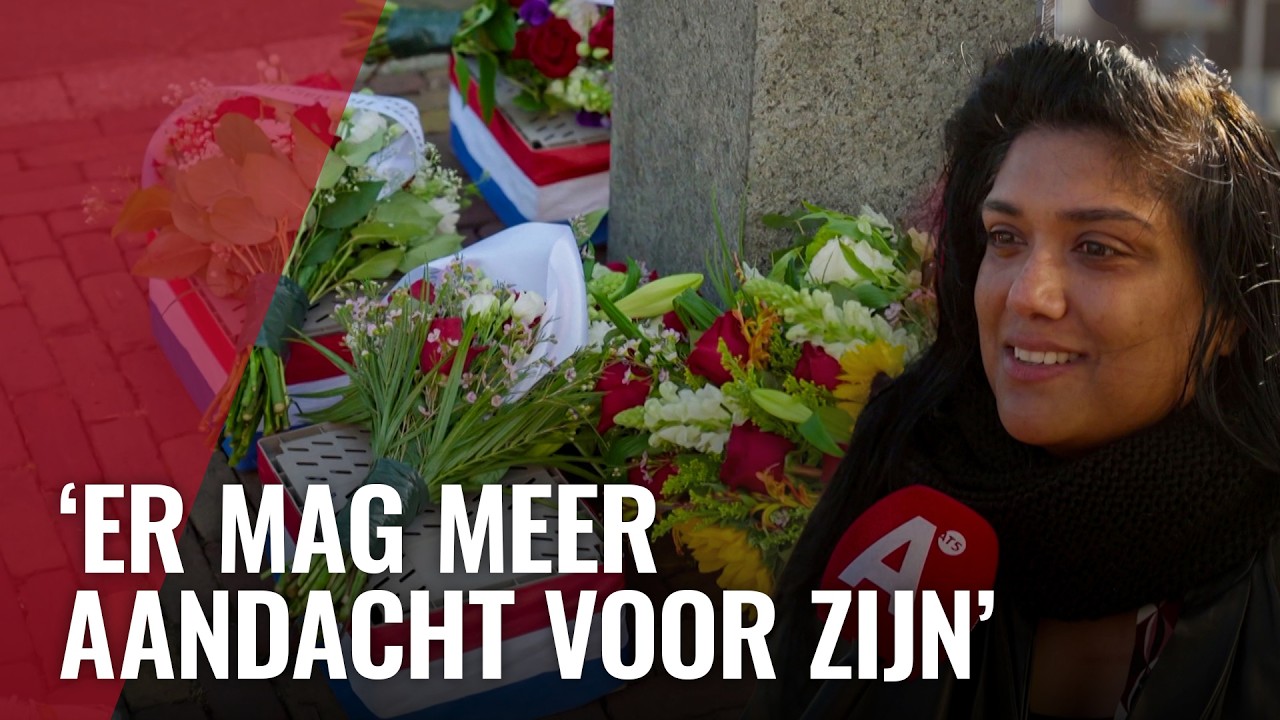 Herdenking Februaristaking bij monument Willem Kraan