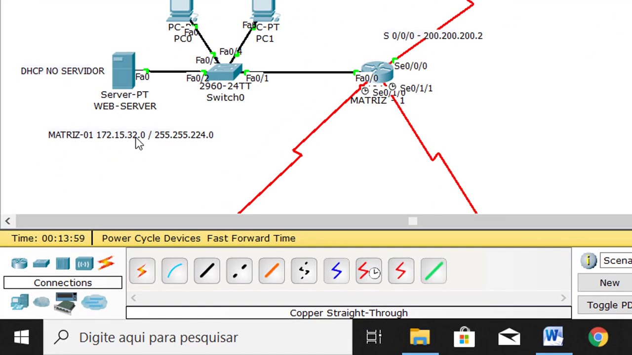 Aula 20 - Cisco Packet Tracer - Cálculo de Sub-Rede e Roteamento na Prática - Filiais da Matriz 1.
