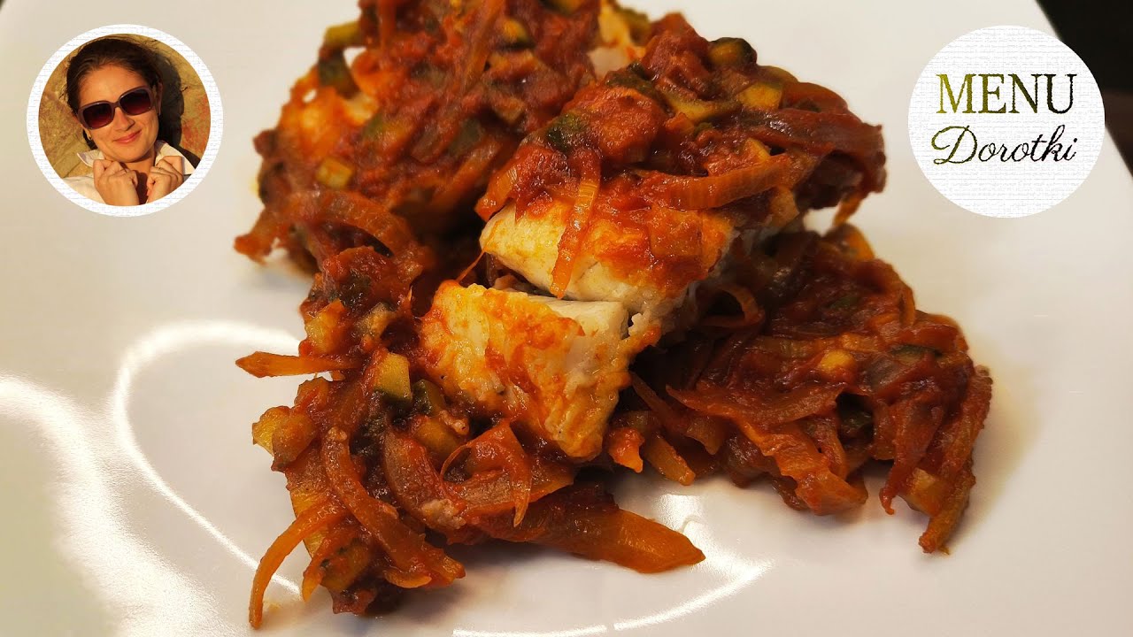 Ryba po cygańsku. Czy lepsza niż ryba po grecku? Smażona Miruna w sosie z warzyw. MENU Dorotki
