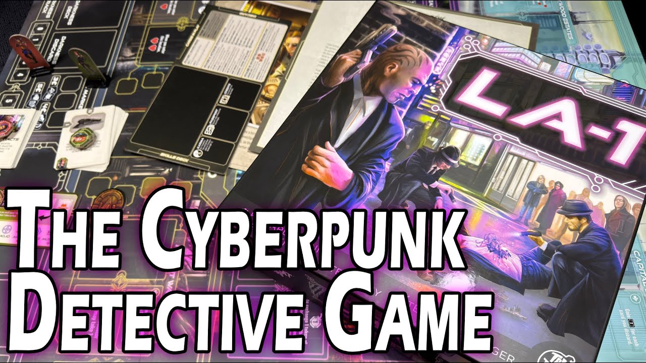 LA-1: Solo and Co-op Cyberpunk Detective Game (Overview and Review)