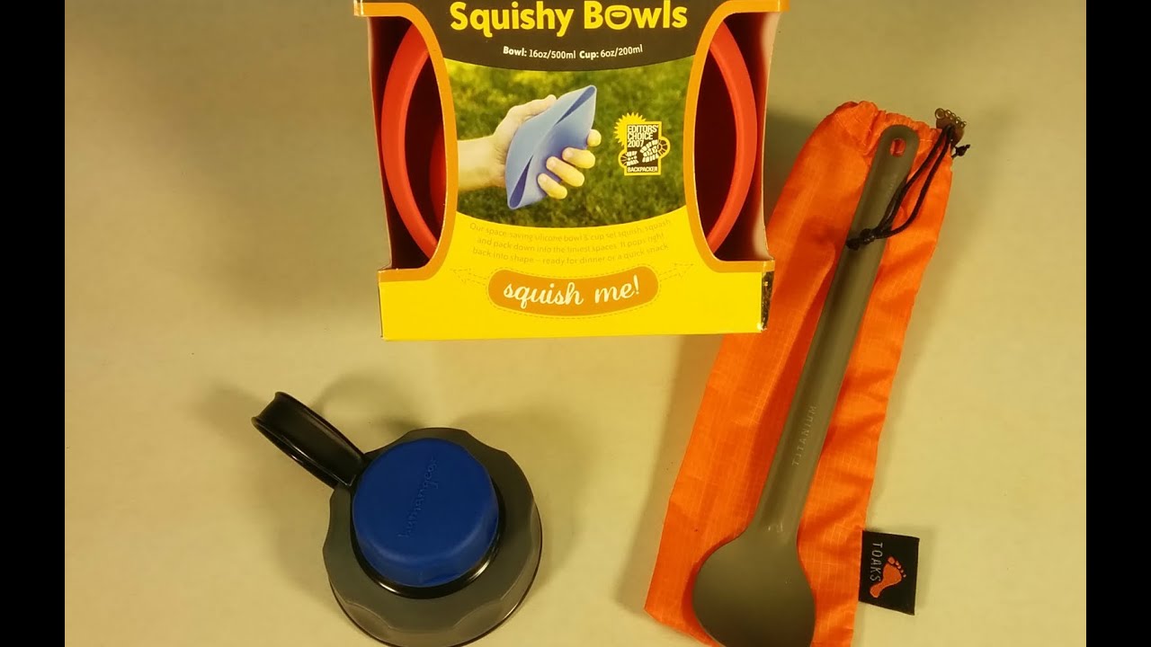Camping Gear Review / Toaks Ti Long Handle Spoon / Squishy Bowl Set / capCAP