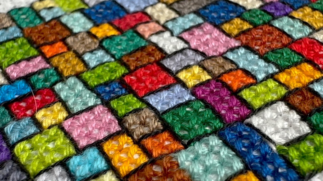 Все мои секреты вышивки крестиком из остатков ниток! DIY / Tutorial.