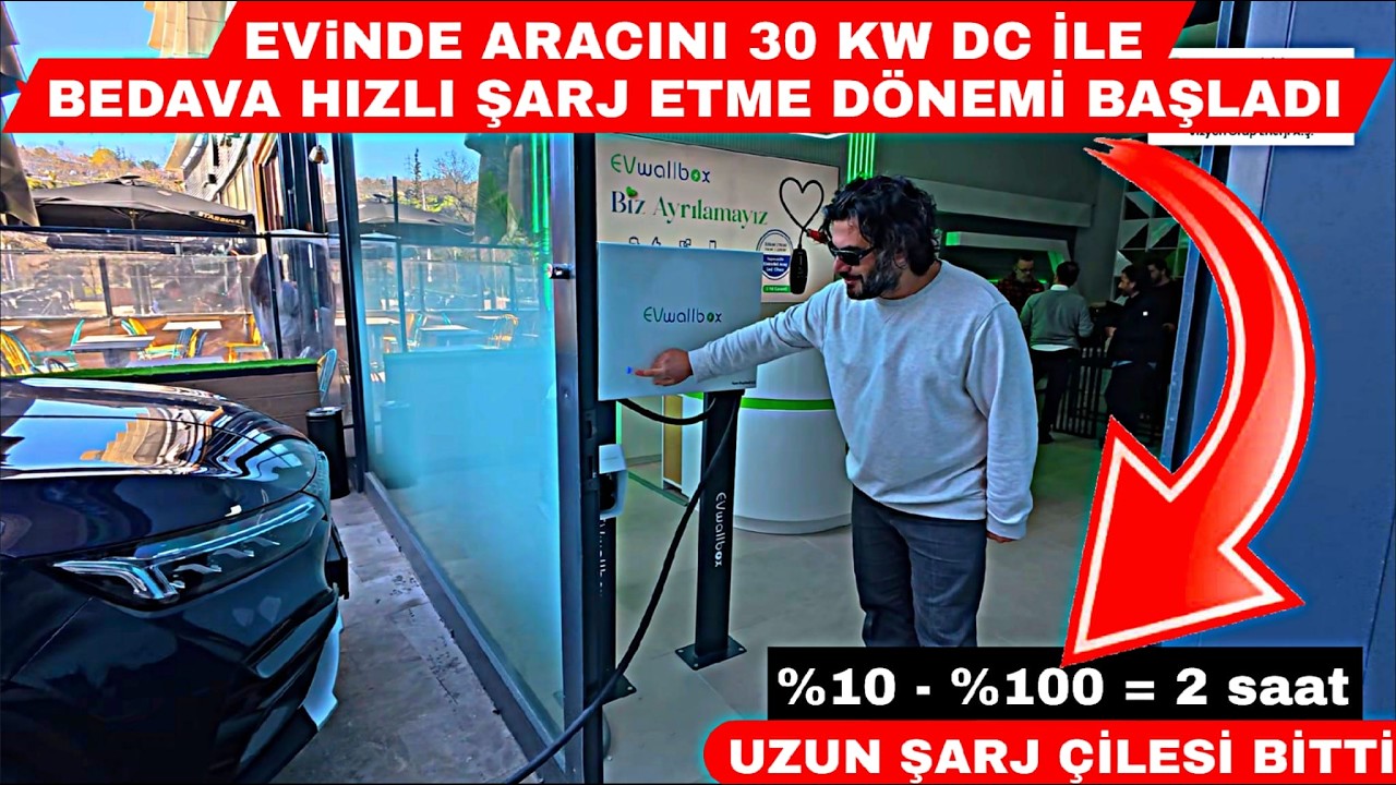 ARTIK EVİNDE ELEKTRİKLİ ARABANI 2 SAATTE ŞARJ EDEBİLECEKSİN | EV TİPİ 30 KW DC HIZLI ŞARJ CİHAZI