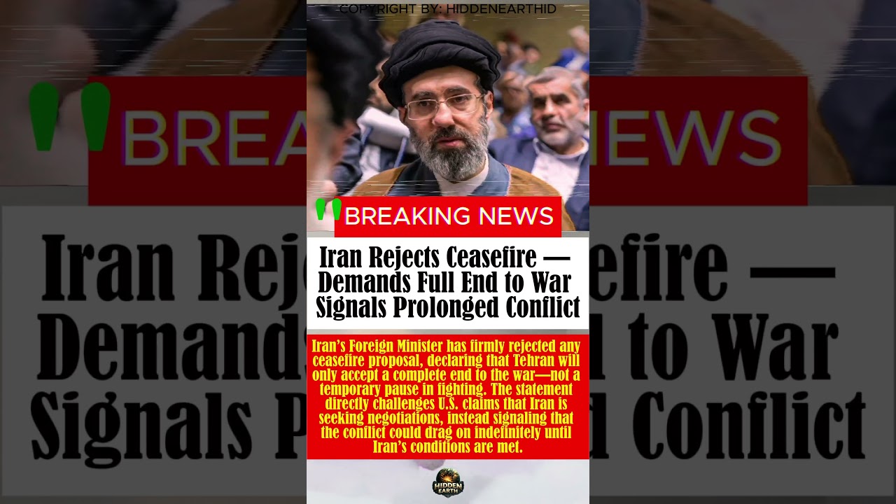 Iran Rejects Ceasefire &mdash; Demands Full End to War Signals Prolonged Conflict