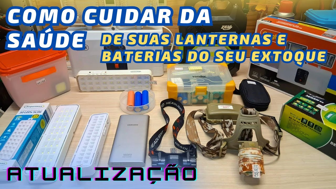 Como Manter Em Boas Condições as Baterias e Lanternas de Sua Preparação / Ciclagem de Bateria