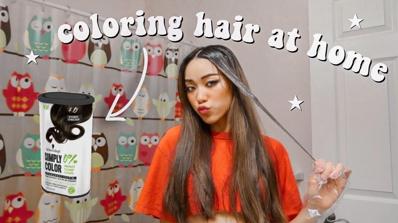 coloring my hair at home // Schwarzkopf® Simply Color