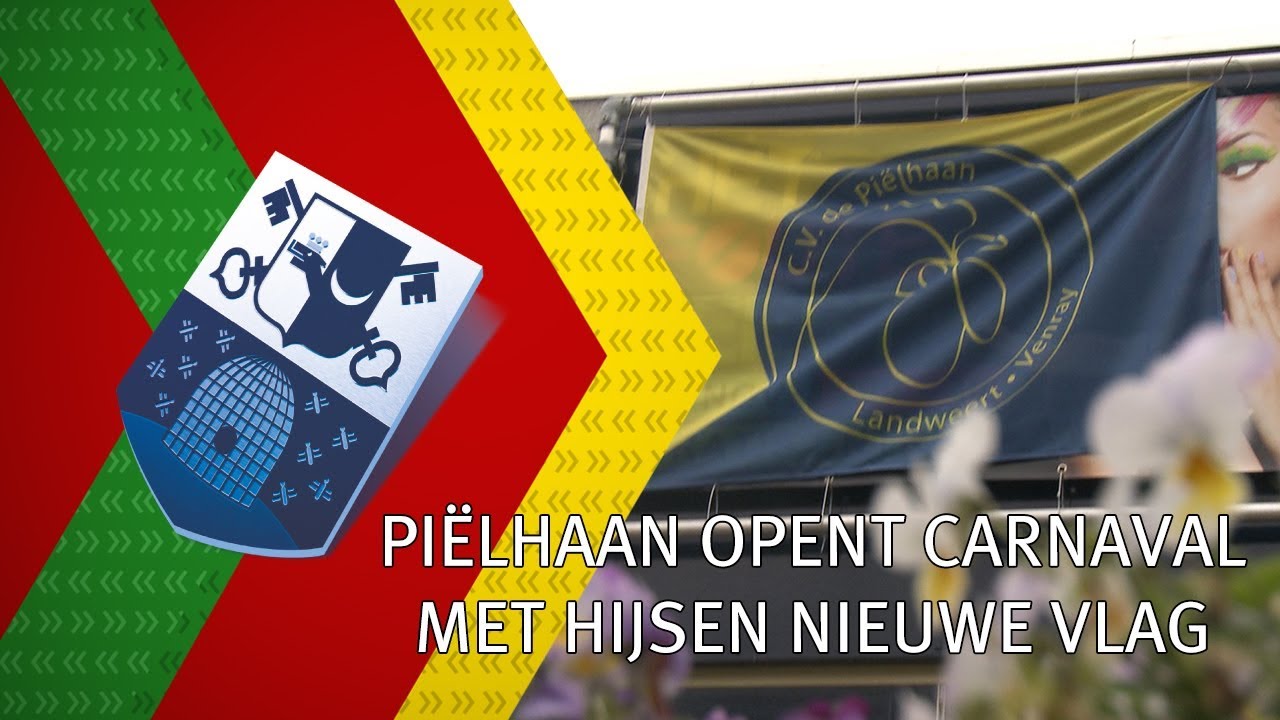 Pi&euml;lhaan opent carnavalsseizoen met hijsen nieuwe vlag - 13 november 2017 - Peel en Maas TV Venray