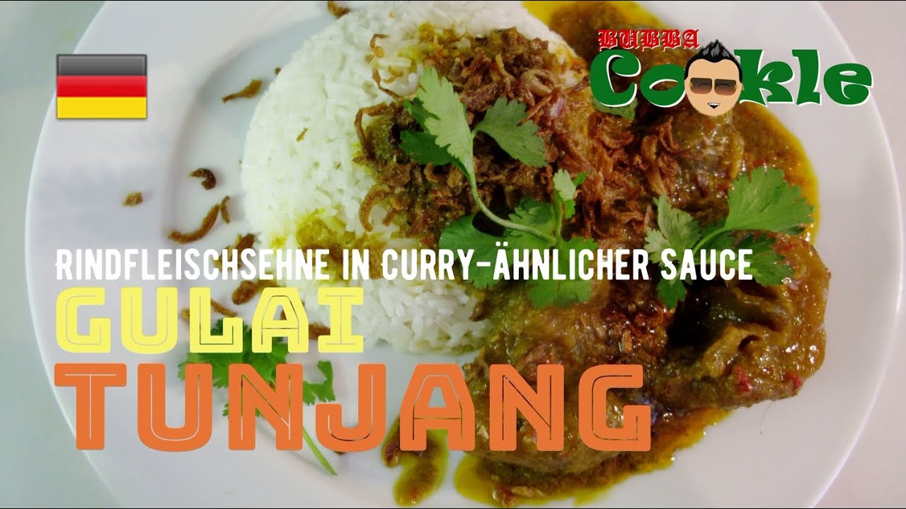 [DE] Rezept GULAI TUNJANG - ein indonesisches scharfes Rindersehnen-Curry