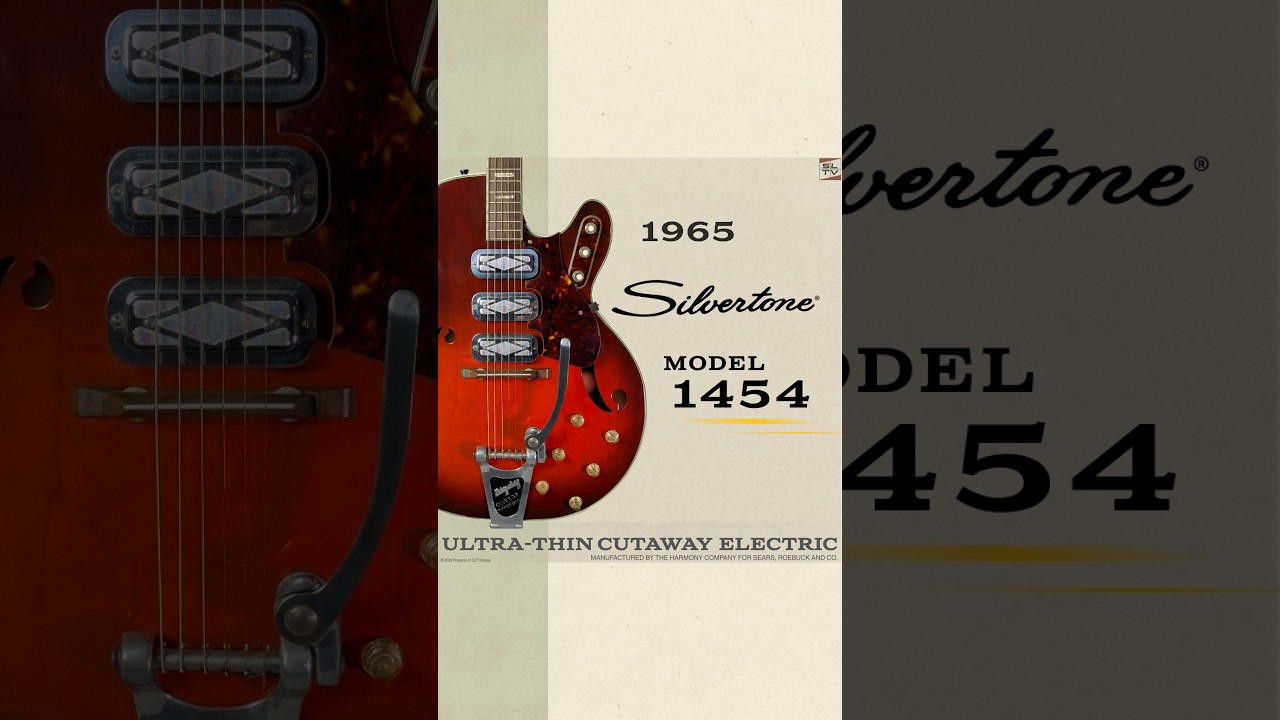 SLT Vintage 1965 Silvertone 1354 ALL Pickups Vintage Guitar Demo