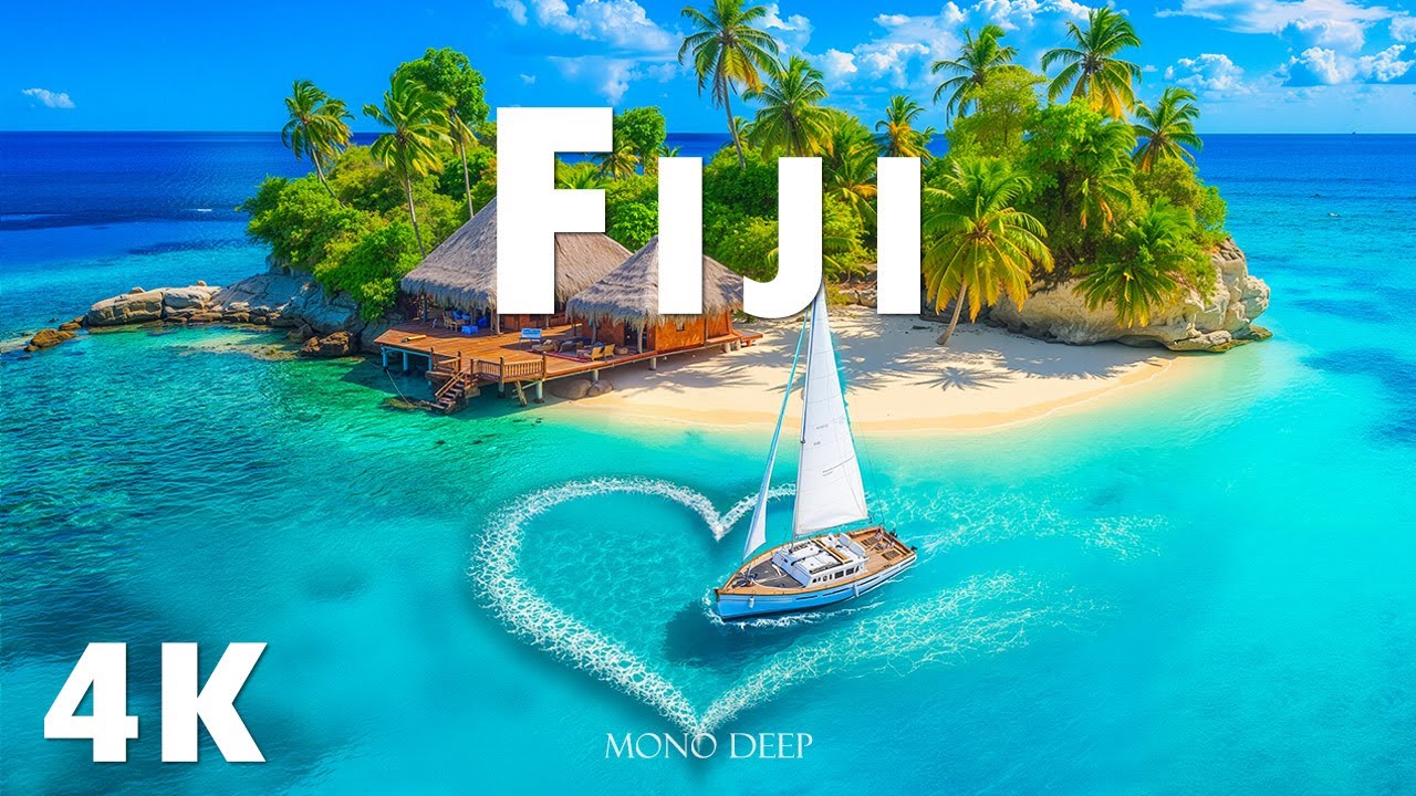 Fiji 4k – Explore Tropical Escape with Crystal Lagoons and Breathtaking Island Views with Deep House
