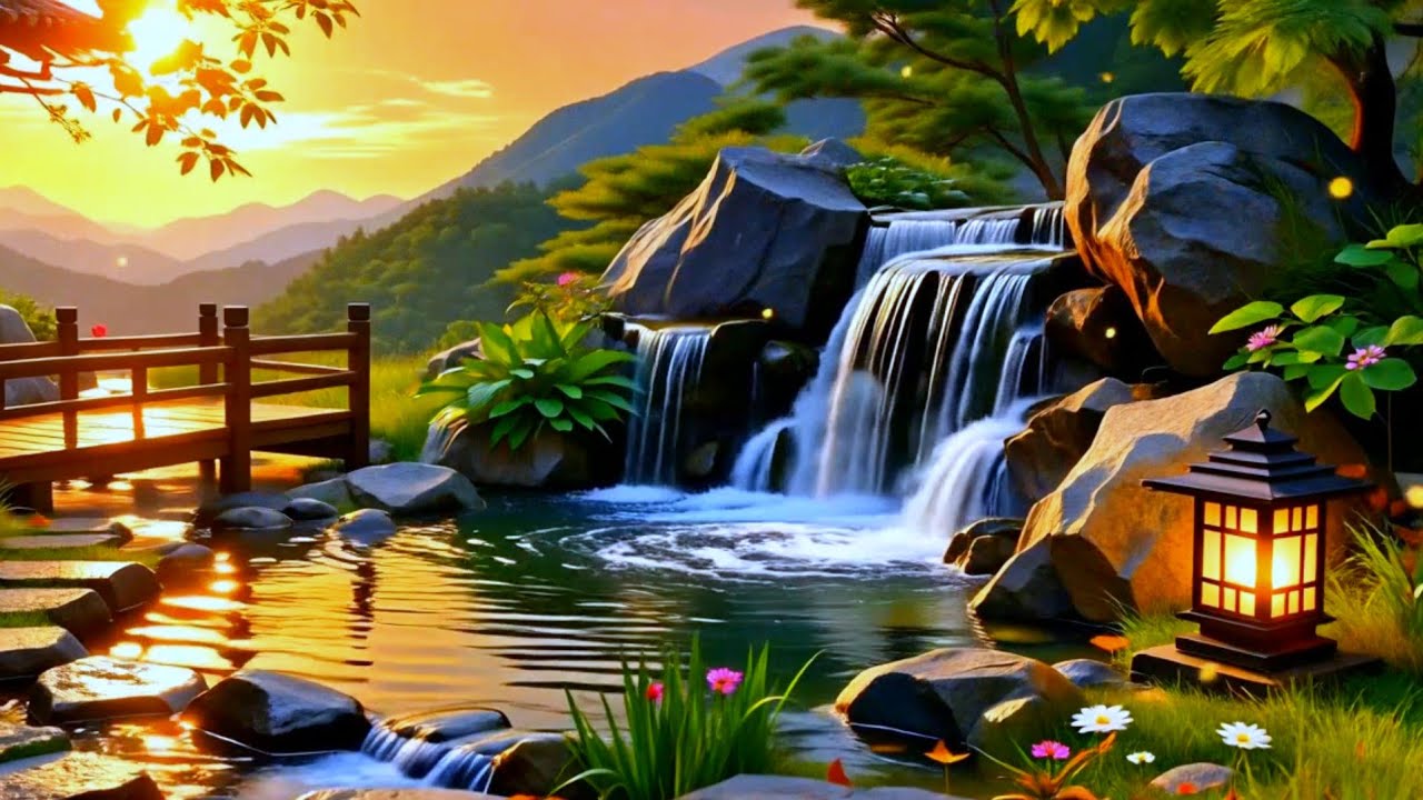 Beautiful Relaxing Piano & Water Sounds 🌿 Deep Healing Meditation Music for Calm Sleep