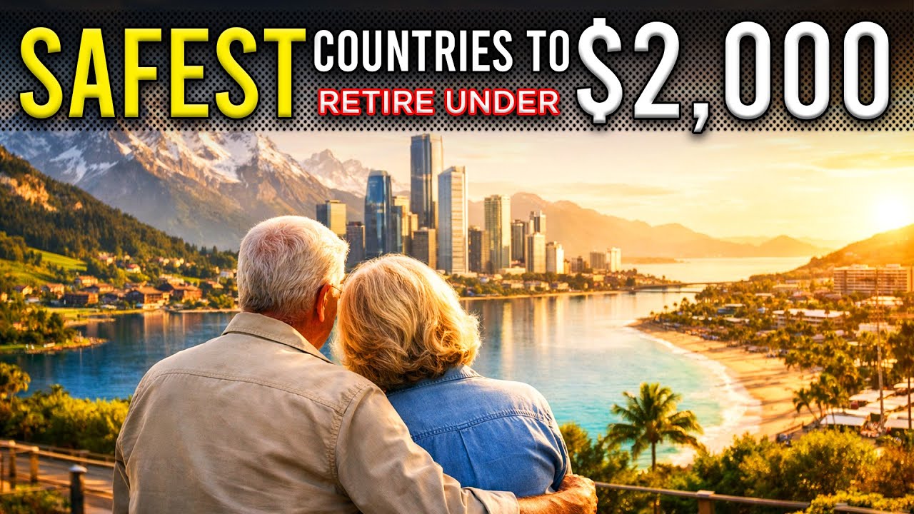 12 SAFEST Countries To RETIRE For Less Than $2,000 A Month In 2026