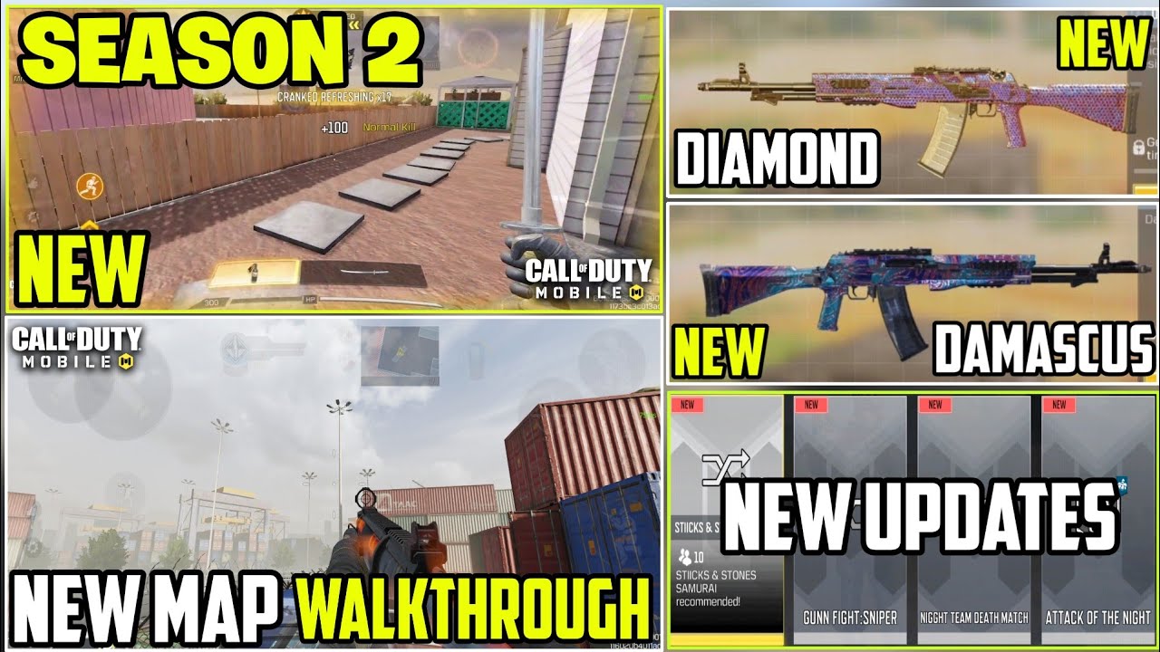 Season 2 New Modes , New Camo Looks , New Map Walkthrough Cod Mobile || Season 2 Call of duty mobile