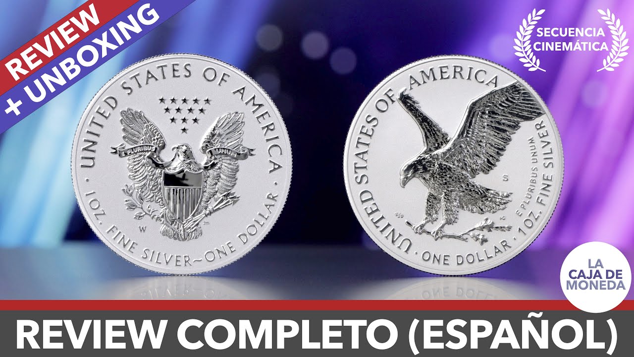 Set de 2 Monedas Mate Brillo American Silver Eagle (Tipo 1 y Tipo 2) // ESPAÑOL