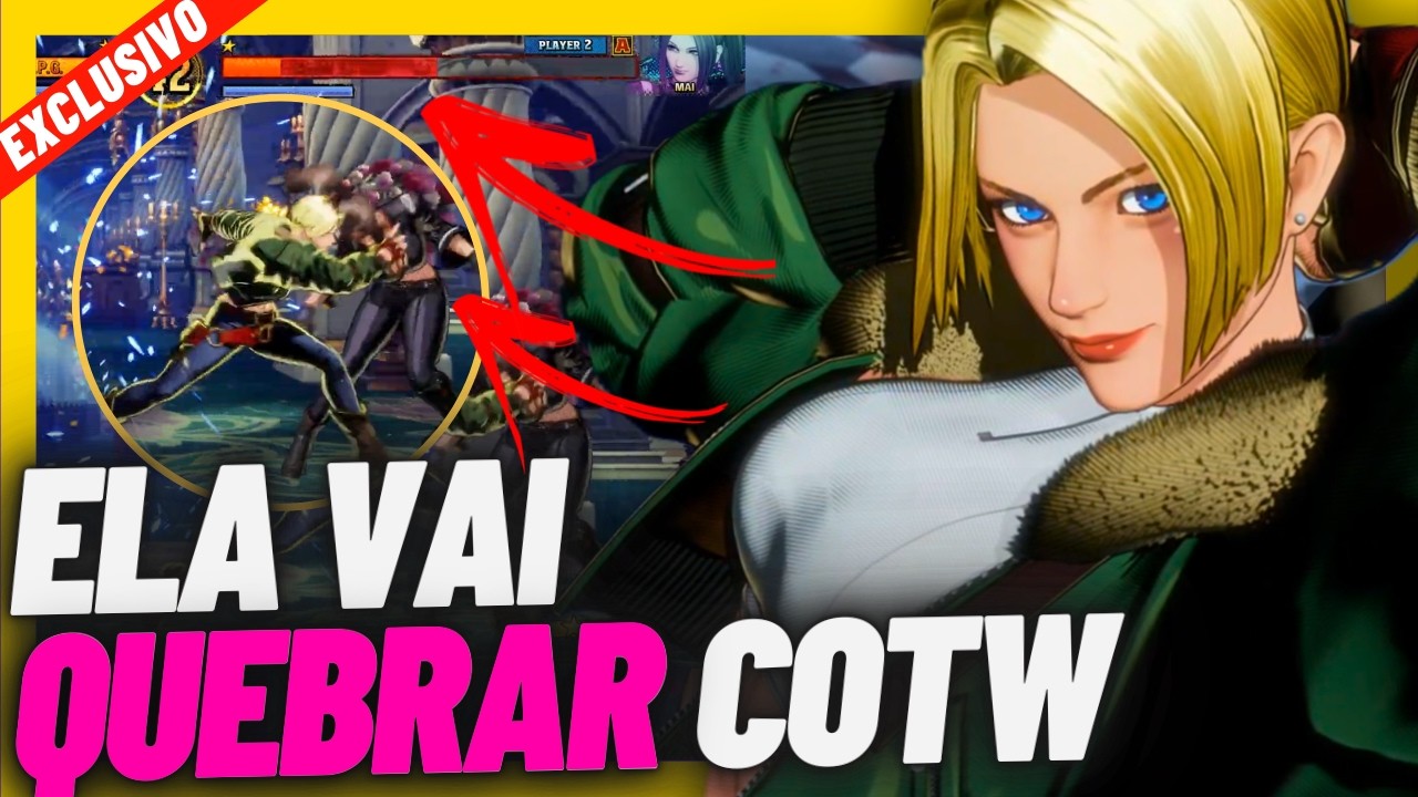 INCRÍVEL! TRAILER da Blue Mary e GAMEPLAY COMPLETA em Fatal Fury City of Wolves