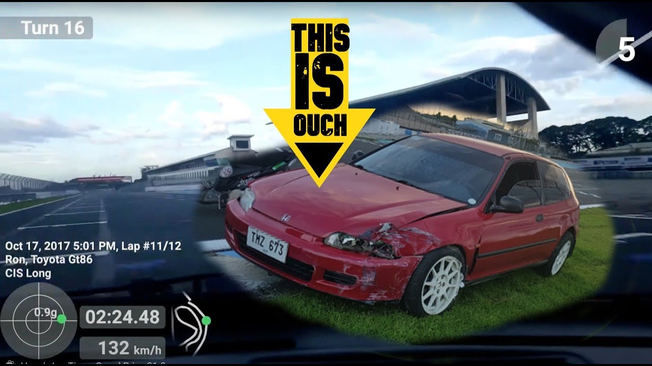 Civic EG (Type R) Crash CIS - Clark International Speedway