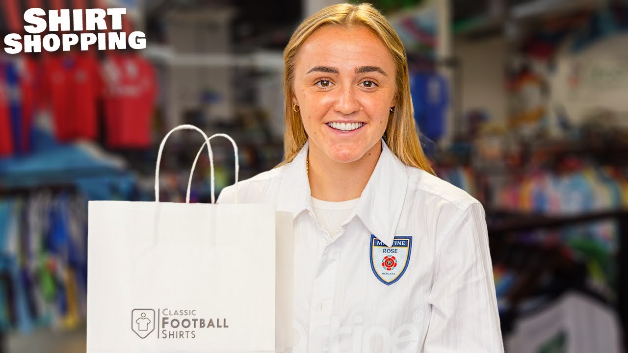 Georgia Stanway Goes Shopping For RETRO Football Shirts - Shirt Shopping