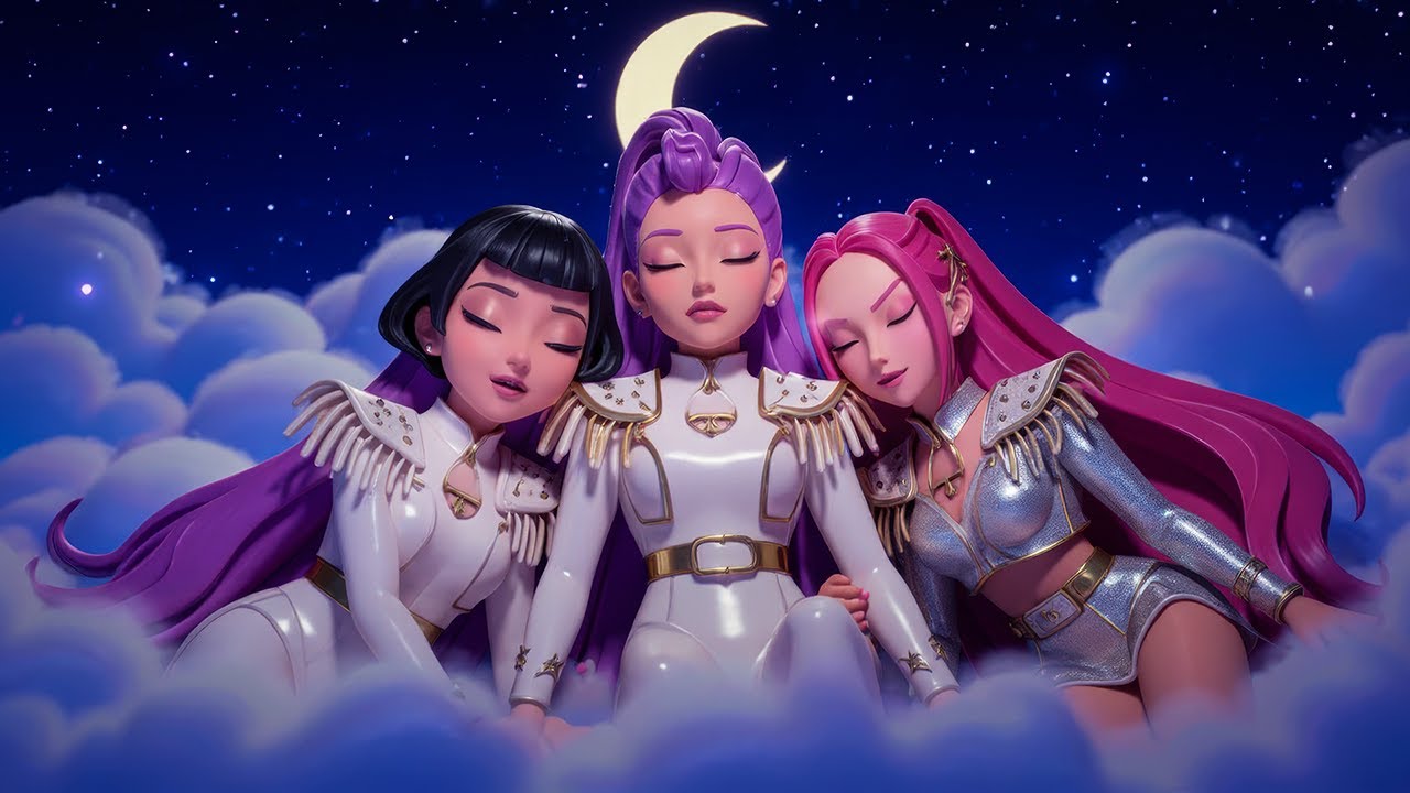 Fall Asleep Fast with Rumi, Mira & Zoey from Huntrix 💤 | Calming Piano for Deep Sleep
