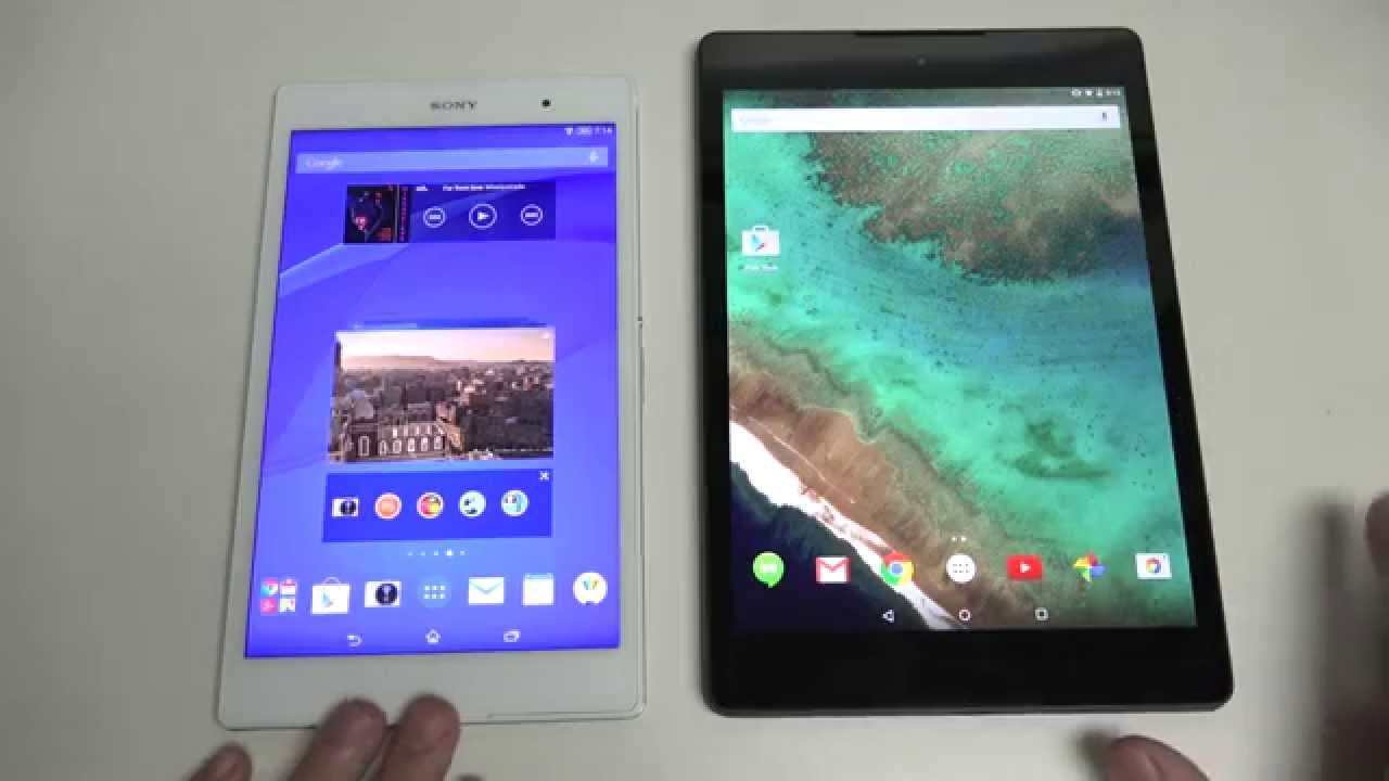 Nexus 9 vs Sony Xperia Z3 Tablet Compact