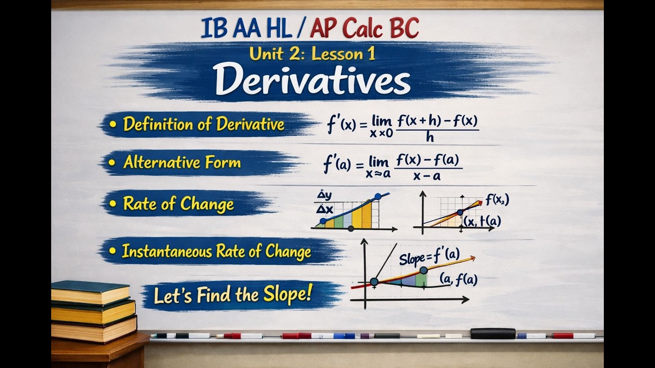 Calculus Unit 2 Lesson 1: Derivative